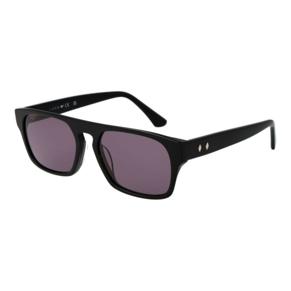 Web Black Acetate  Sunglasses
